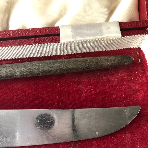 Vintage (maybe antique) edwin blyde & co sheffield carving set stainless steel - Picture 2 of 14